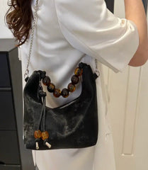 Beaded Crossbody Shoulder Bag