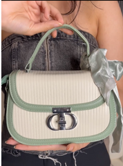 French saddle crossbody sling bag