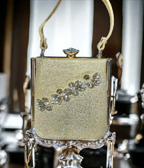 Radiant Elegance: Sparkly embedded Evening Bag - Illuminate Your Night with Glamorous Style - Flengo