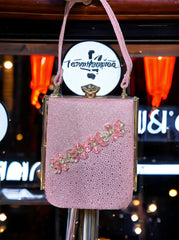 Radiant Elegance: Sparkly embedded Evening Bag - Illuminate Your Night with Glamorous Style - Flengo