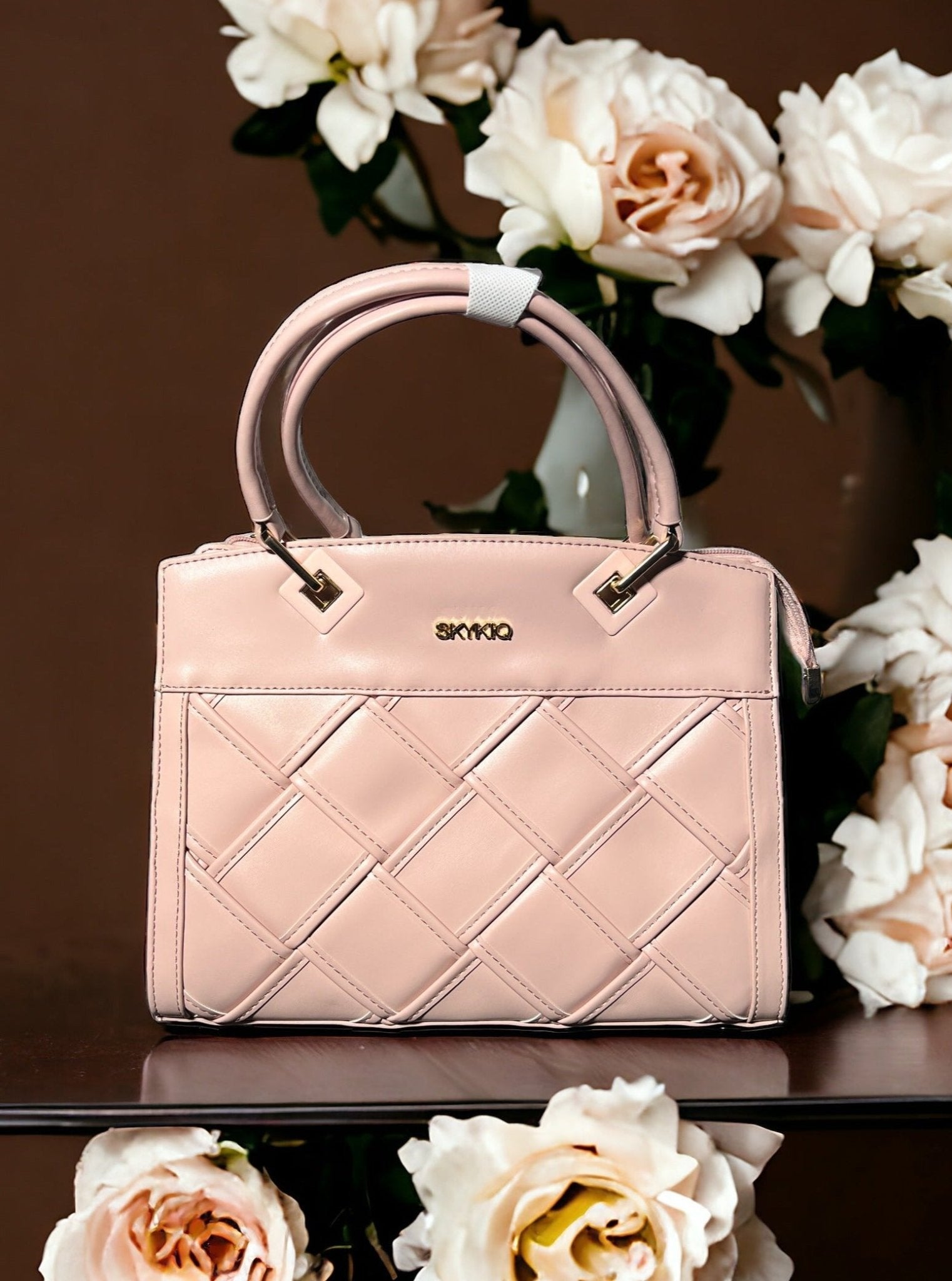 Versatile Elegance: PU Vegan Leather Satchel Handbag - Perfect for Office and Party Chic - Flengo